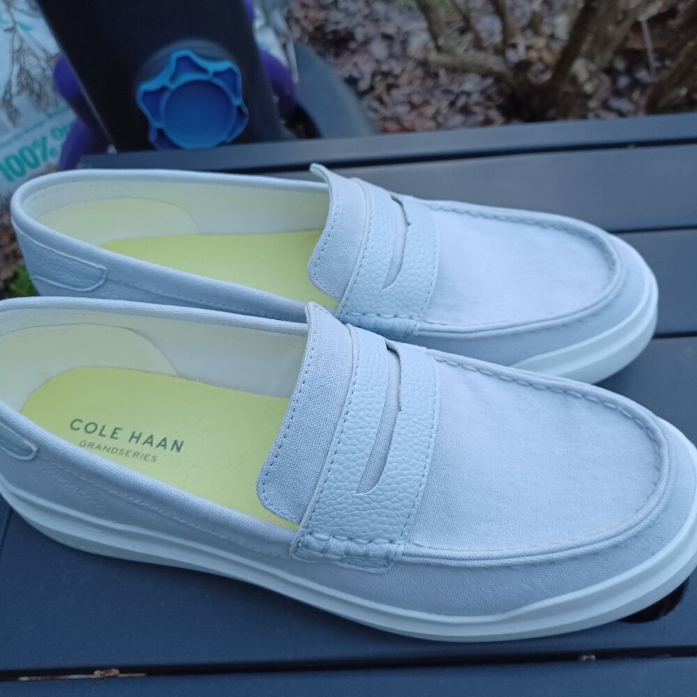 Cole Haan Grand Series Woman's Canvas Loafers-Like New